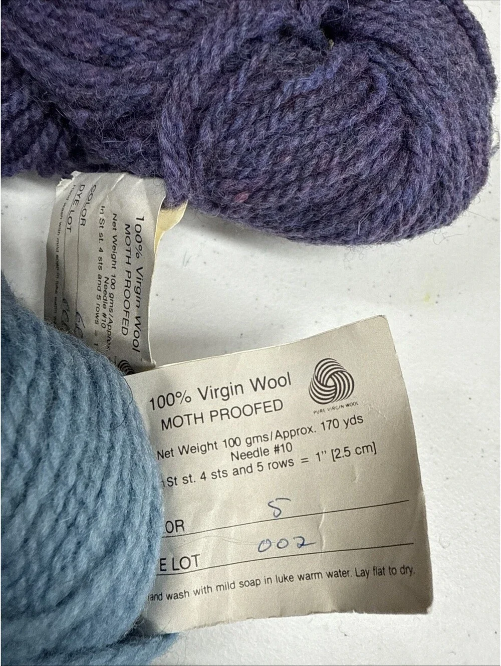 Reynolds Candied Weight 100% Wool Yarn Mixed Color 4 Skein Lot